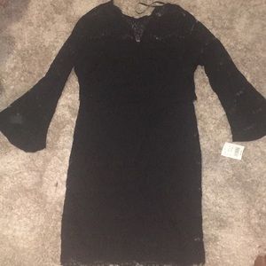 Black lace cocktail/party dress